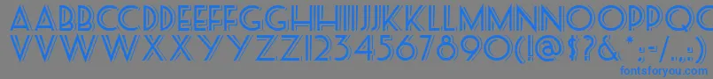 Seasideresortnf Font – Blue Fonts on Gray Background