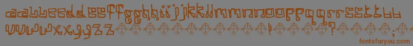 CosineKatie Font – Brown Fonts on Gray Background