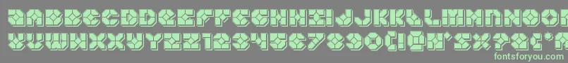 Weitere Informationen zur Zoomrunnerpunch-Schriftart Zoomrunnerpunch-Schriftart – Grüne Schriften auf grauem Hintergrund