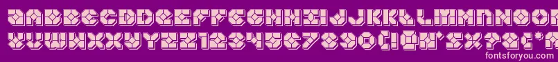 Zoomrunnerpunch Font – Pink Fonts on Purple Background