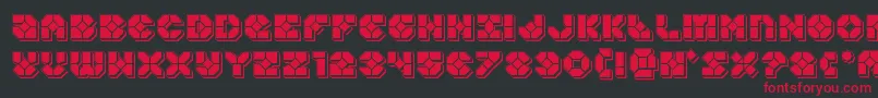 Zoomrunnerpunch Font – Red Fonts on Black Background