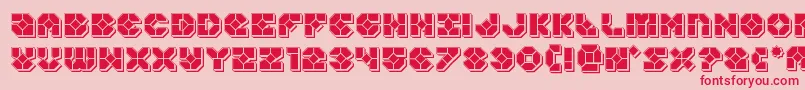 Zoomrunnerpunch Font – Red Fonts on Pink Background