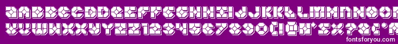 Zoomrunnerpunch Font – White Fonts on Purple Background