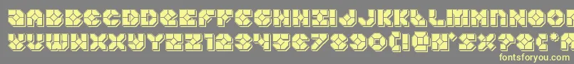 Zoomrunnerpunch Font – Yellow Fonts on Gray Background