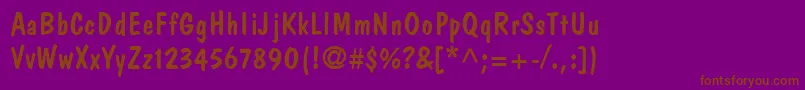 JargonSsi Font – Brown Fonts on Purple Background