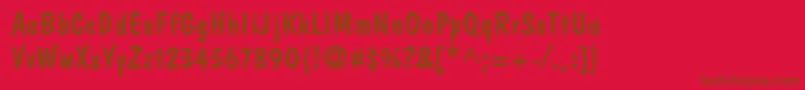 JargonSsi Font – Brown Fonts on Red Background