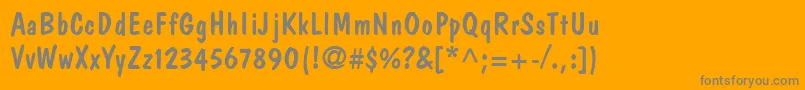 JargonSsi Font – Gray Fonts on Orange Background