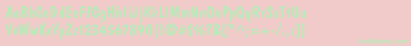 JargonSsi Font – Green Fonts on Pink Background