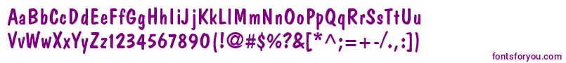 JargonSsi Font – Purple Fonts on White Background