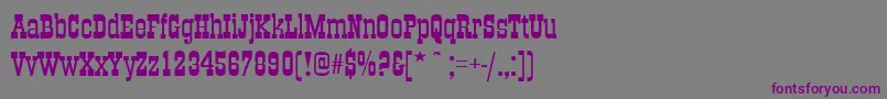 Oldtownext-fontti – violetit fontit harmaalla taustalla