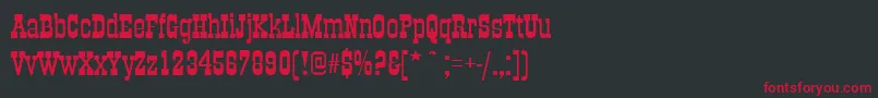 Oldtownext Font – Red Fonts on Black Background