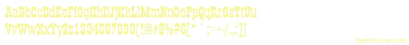 Шрифт Oldtownext – жёлтые шрифты