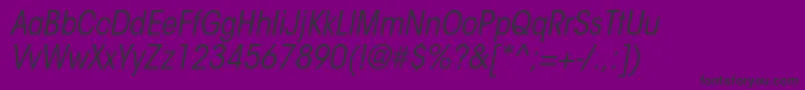 ItcavantgardestdBkcnobl Font – Black Fonts on Purple Background