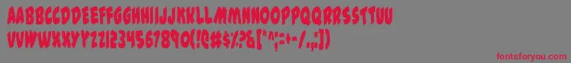 44c Font – Red Fonts on Gray Background