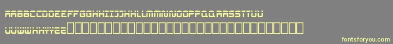 Nissan Font – Yellow Fonts on Gray Background