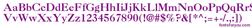 Caslon3LtRoman Font – Purple Fonts on White Background