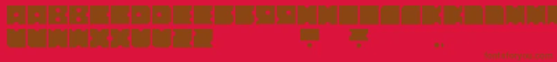 fuente NodiceRegular – Fuentes Marrones Sobre Fondo Rojo