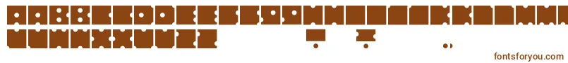 Шрифт NodiceRegular – коричневые шрифты на белом фоне