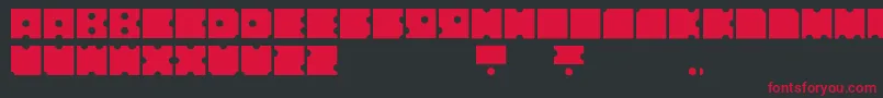 NodiceRegular Font – Red Fonts on Black Background