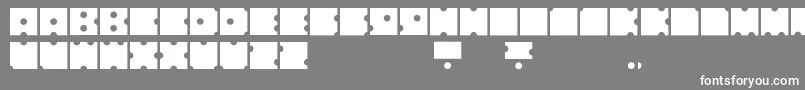 NodiceRegular Font – White Fonts on Gray Background