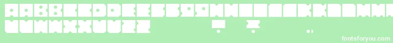 フォントNodiceRegular – 緑の背景に白い文字