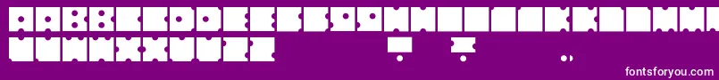 フォントNodiceRegular – 紫の背景に白い文字