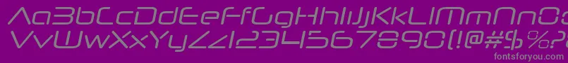 Шрифт NeuropolnovargItalic – серые шрифты на фиолетовом фоне