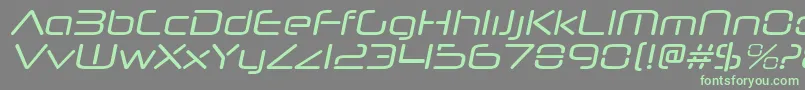 Police NeuropolnovargItalic – polices vertes sur fond gris