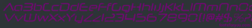 NeuropolnovargItalic Font – Purple Fonts on Black Background