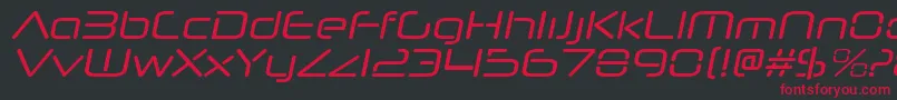 More about NeuropolnovargItalic Font NeuropolnovargItalic Font – Red Fonts on Black Background