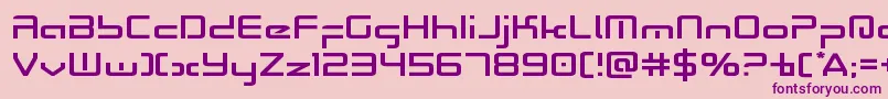 Radiospaceexpand Font – Purple Fonts on Pink Background