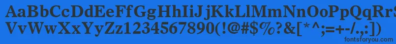 SterlingSsiBold Font – Black Fonts on Blue Background