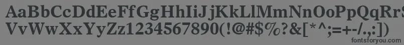 SterlingSsiBold Font – Black Fonts on Gray Background