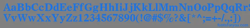 SterlingSsiBold Font – Blue Fonts on Gray Background