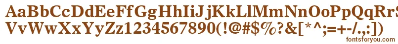 SterlingSsiBold Font – Brown Fonts on White Background