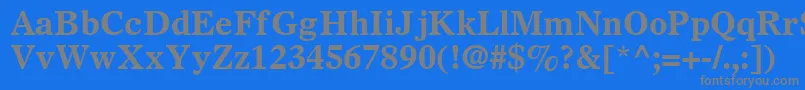SterlingSsiBold Font – Gray Fonts on Blue Background