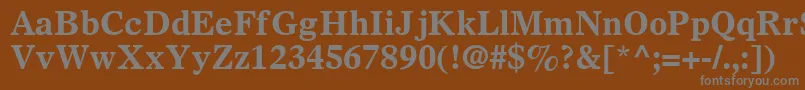 SterlingSsiBold Font – Gray Fonts on Brown Background