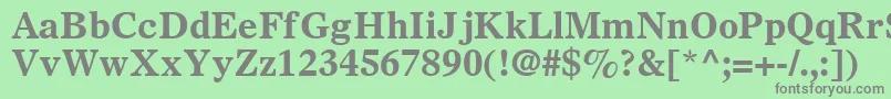 SterlingSsiBold Font – Gray Fonts on Green Background
