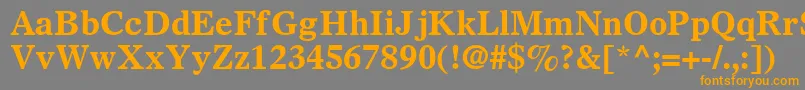 SterlingSsiBold Font – Orange Fonts on Gray Background