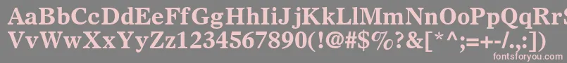 SterlingSsiBold Font – Pink Fonts on Gray Background