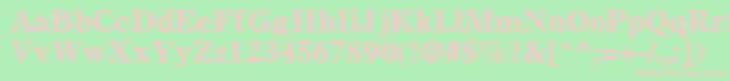 SterlingSsiBold Font – Pink Fonts on Green Background