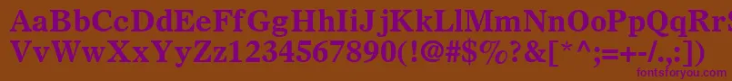 More about SterlingSsiBold Font SterlingSsiBold Font – Purple Fonts on Brown Background
