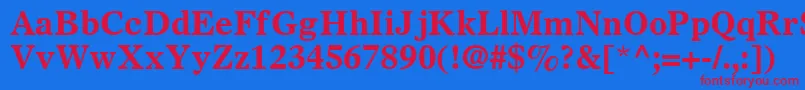 More about SterlingSsiBold Font SterlingSsiBold Font – Red Fonts on Blue Background