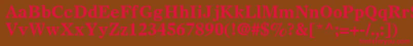 Шрифт SterlingSsiBold – красные шрифты на коричневом фоне