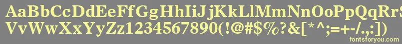 SterlingSsiBold Font – Yellow Fonts on Gray Background