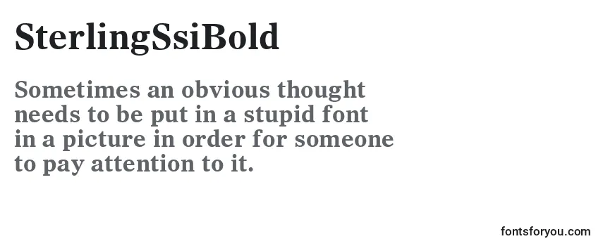 SterlingSsiBold Font