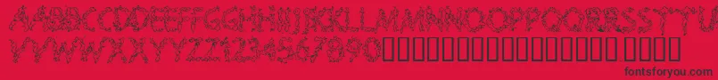 Splooge Font – Black Fonts on Red Background
