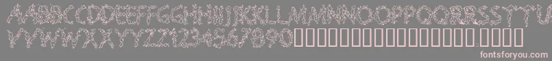 Splooge Font – Pink Fonts on Gray Background