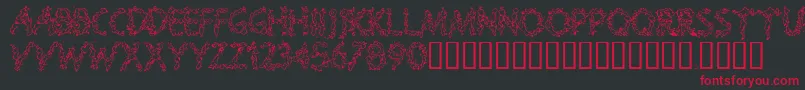 Splooge Font – Red Fonts on Black Background