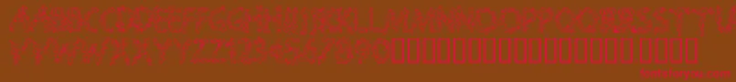 Splooge Font – Red Fonts on Brown Background